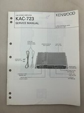 Kenwood KAC-723 Original Service Manual Free Shipping