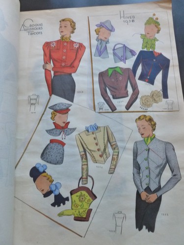 Croquis Artistiques TRICOTS No. 19 : Hiver 1938 - Style book - Vintage Fashion - Picture 18 of 24