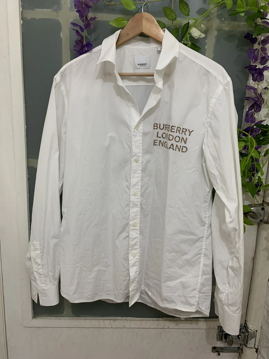 Burberry White Formal Shirts for Men for sale | eBay UK