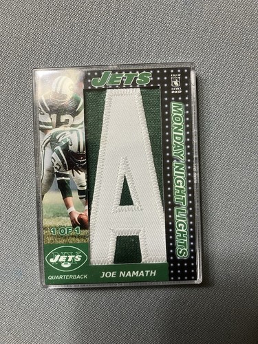 Jets Joe Namath HOF Legend Six Card Full Nameplate, 1 of 1, Encased, ExMnt++! - Picture 8 of 15