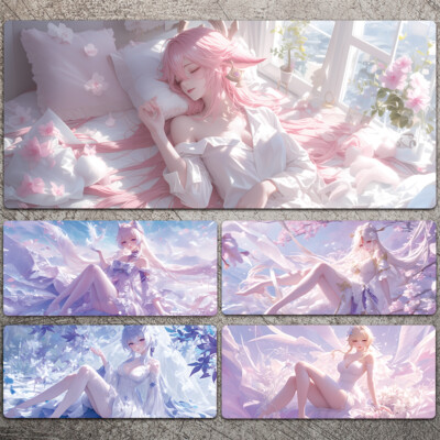 Genshin Impact Student Keyboard Mat Extra-large Size Mouse Pad Cosplay Mat Gift