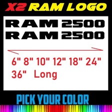 X2 6 8 12 24 Ram 2500 Vinyl Wheel Decal Truck Car Sticker Free Shipping