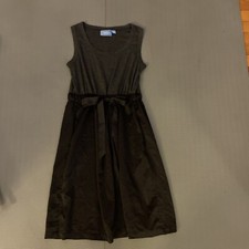 Simply Vera Wang Gray And Black Mini Dress S Tee Top Satin Skirt