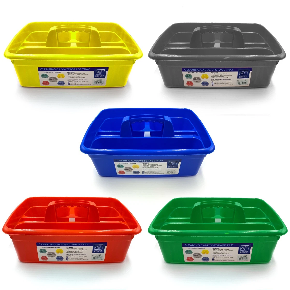 Plastic Storage Tray Tote Plastic Cleaning Caddy - Temu