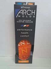 Powerstep Archmolds Heat Moldable Custom Insoles Men's 9-9.5 Women's 10.5-11