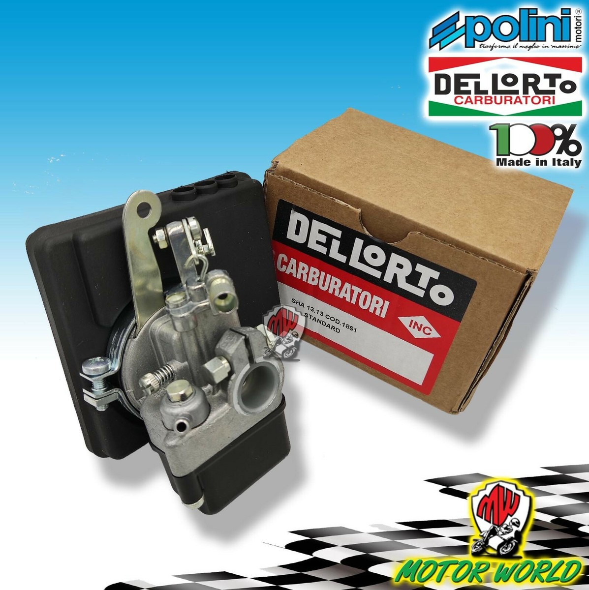 Carburatore Dell'Orto SHA 16/16 Per Scooter E Ciclomotori 2T - 02151 - La Ciclomoto - Foto 3