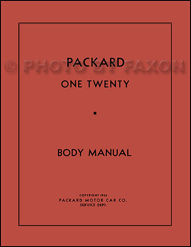 Packard 120 Corpo Riparazione Negozio Manuale 1935 1936 1937 1938 1949 1940 1941 - Afbeelding 1 van 2