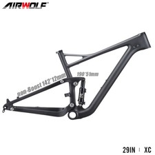 Telaio mountain bike 29er sospensione completa fibra di carbonio AM MTB fibra 142*12mm