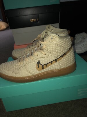 Nike SB Dunk High hemp chicken and waffles size