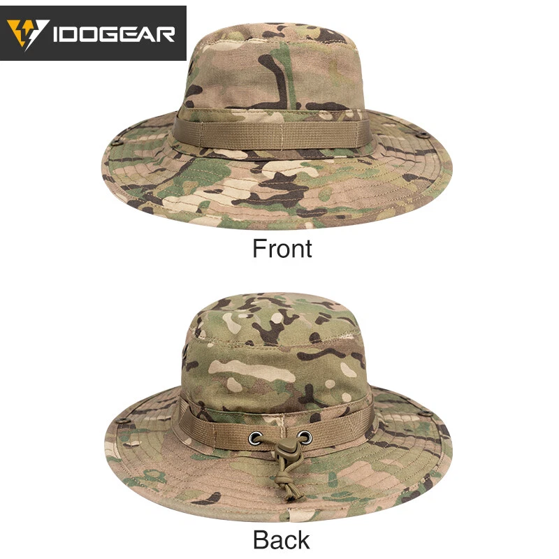 IDOGEAR Tactical Boonie Hat Fishing Hat Hiking Hat Gear Adjustable MOLLE Airsoft - Image 2 of 4
