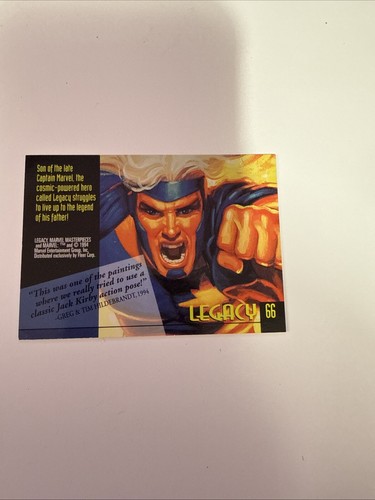 1994 FLEER MARVEL MASTERPIECES #66 LEGACY - Picture 3 of 3