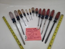 Craftsman Screwdriver  Phillips & Slotted Lot 13 WF Western Forge Vintage USA 