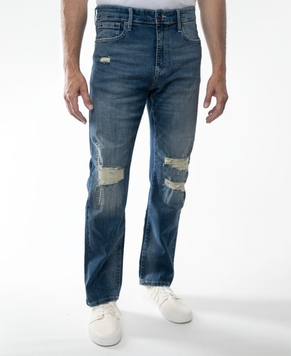 Lazer Men's Straight Fit Stretch Jeans - 第 1/1 張圖片