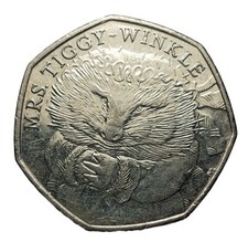Great Britain 50 Pence 2016 Copper-nickel Coin Mrs Tiggy-Winkle S258