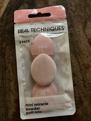 Real Technique Mini Miracle Powder Puff Trio Neu & Originalverpackt