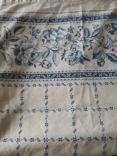 Hoja Plana Vintage Cañón Color Blanco y Azul Familia Real Floral DOBLE - Imagen 12 de 12