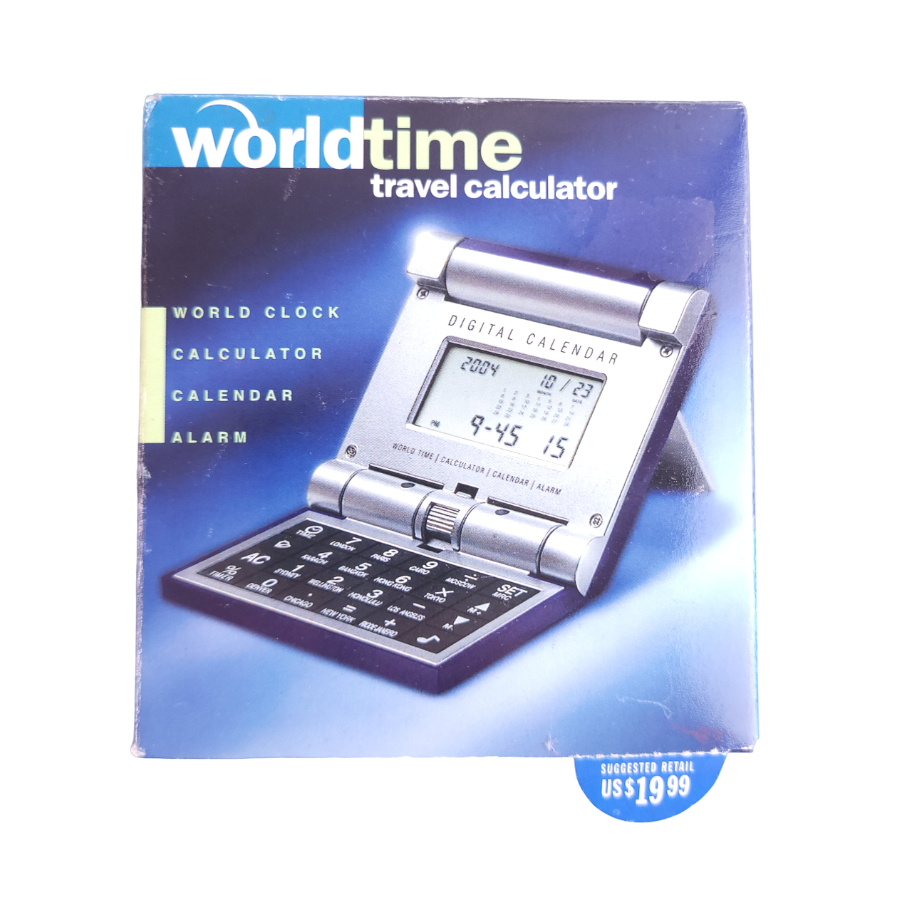 Worldtime Travel Clock Calculator Calendar Alarm 16 Time Zones for Home Office