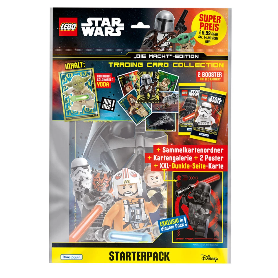 BLUE OCEAN LEGO Star Wars - Serie 4 Die Macht Trading Cards - 1 Starter