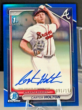 2024 Bowman Draft Carter Holton bowman 1st Blue Auto /150