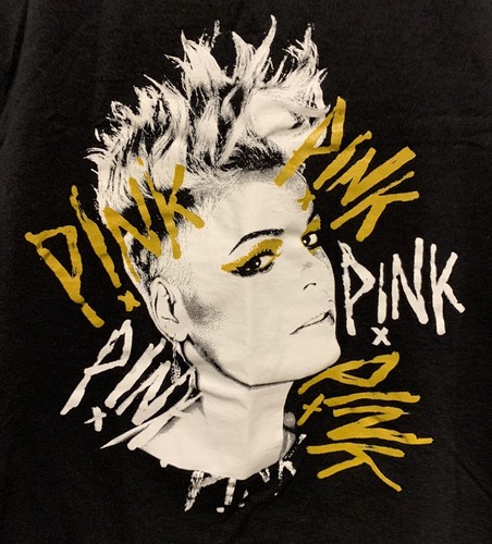 PINK Beautiful Trauma T-Shirt, Black, Says XS Fits Like Kids Medium 8-10 - Picture 2 of 6