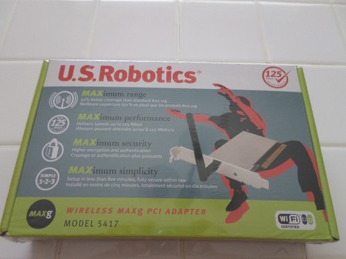Adaptador PCI inalámbrico Maxg USR5417 US Robotics - totalmente nuevo - USR 5417 - Imagen 6 de 6