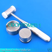 Large Bone Crusher Mallet Set Dental Implant Instruments