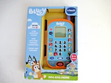 Vtech Bluey Ring Ring Phone New in Box Activites Chat and More