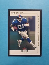 TIKI BARBER 2001 FLEER PREMIUM FOOTBALL CARD # 130 G7232