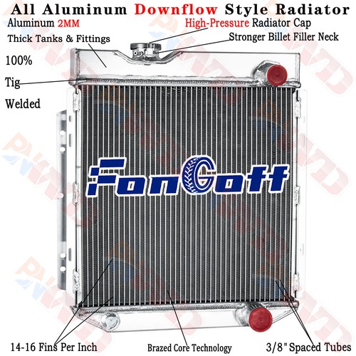 3 Row Radiator For 1965-1966 Ford Mustang /1960-1965 Falcon Ranchero 4.7L Manual