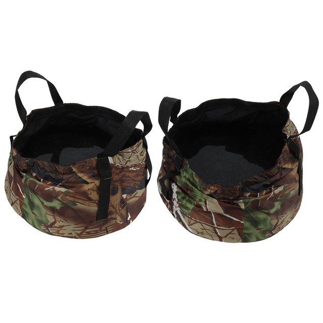 (Camouflage)Collapsible Bucket Wear Resistant Foldable Water Bucket Multi (Camouflage)Collapsible Bucket Wear Resistant Foldable Water Bucket Multi