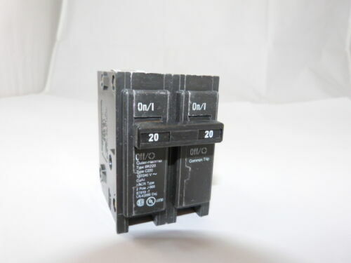 Cutler Hammer BR220 2p 20a 120/240v Circuit Breaker NEW 1-year Warranty - Picture 1 of 1