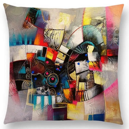 New Abstract Style Emotion Pattern Fantasy Seasons Cushion Cover Pillow Case - Picture 30 of 49