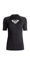 ROXY Women's WHOLE HEARTED S/S Rashguard - KVD0 - Small - NWT Beach Sun