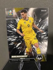 2021 Panini Mosaic UEFA Euro 2020 Breakaway Roman Yaremchuk #23 Rookie RC