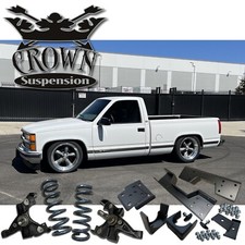 88-98 Chevy Silverado Sierra C1500 Ck Obs 46 Lowering Drop Kit Spindles Coils