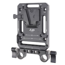 Multi-Purpose V-Lock Mounting w/15mm Rod Clamp For Camera Rig Cage Battery