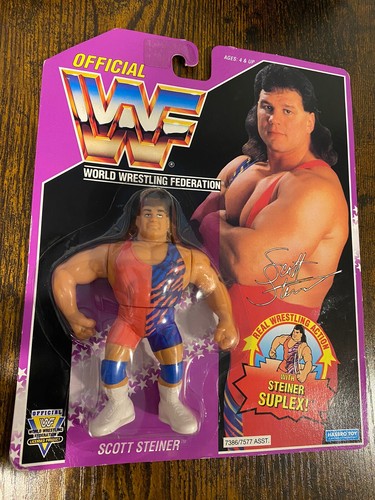 WWE / WWF Scott Steiner Wrestling 1993 Hasbro Acti...