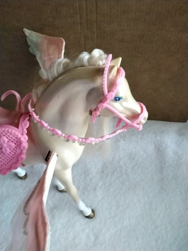 Vintage 1999 Mattel Barbie Rainbow Sparkles Horse Pink Pegasus Wings - Bild 8 von 11