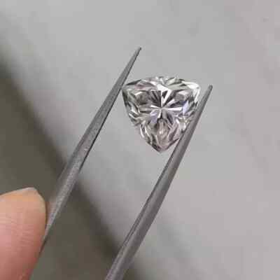 1.10 Ct Natural White Diamond 7mm Trillion Cut VVS1 D Grade GDGL Certified C59