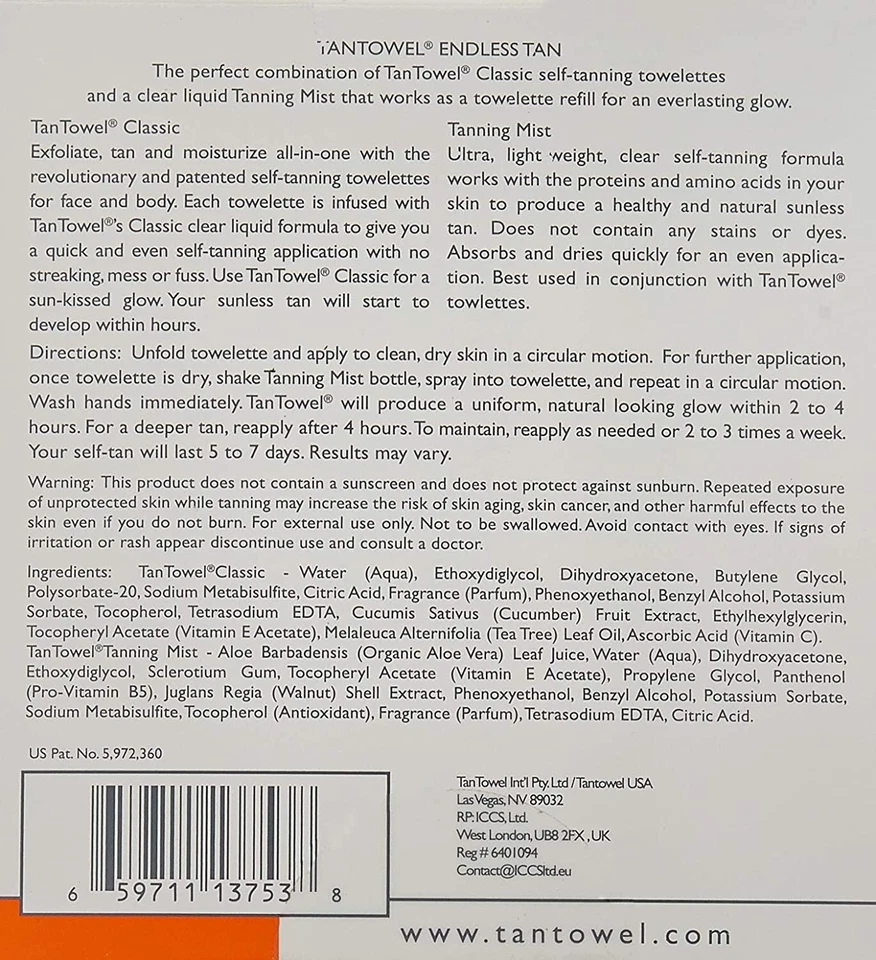 Tan Towel Endless Classic - 5 Count Towelette Kit Set of 3 - Изображение 4 из 4