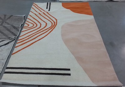 IVORY / RUST 5'-0'' x 8'-0'' Back Stain Rug, Reduced Price 1172771904 RD860P-5