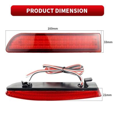 For Subaru Forester 2019-2023 Pair Red LED Rear Bumper Reflector Brake