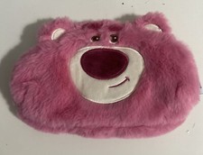 Disney Lotso Bear Aliens REVERSIBLE TOY STORY Coin Purse Plush Zippered Bag