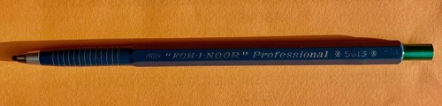 Vtg Koh-I-Noor Professional 5613 Mechanical Pencil Blue Lead Case Italy Austria - Picture 5 of 5