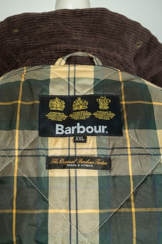 -Childrens Barbour Boys Winter Reelin Cotton Olive Jacket Size XXL - Picture 8 of 11