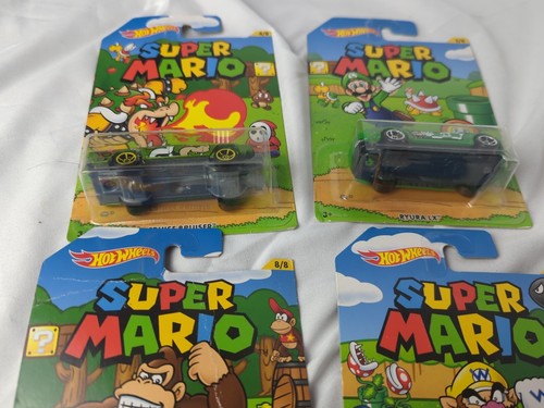 Super Mario Hotwheels (2016) Diecast - Luigi, Wario, Donkey Kong, Bowser - Read - Picture 14 of 14