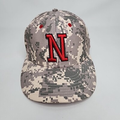 Adidas University of Nebraska Cornhuskers Camo Hat Size 5/8
