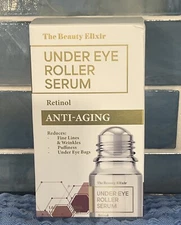 The BEAUTY Elixir Under Eye Roller Serum Retinol ANTI-AGING Wrinkles 1.69 fl oz