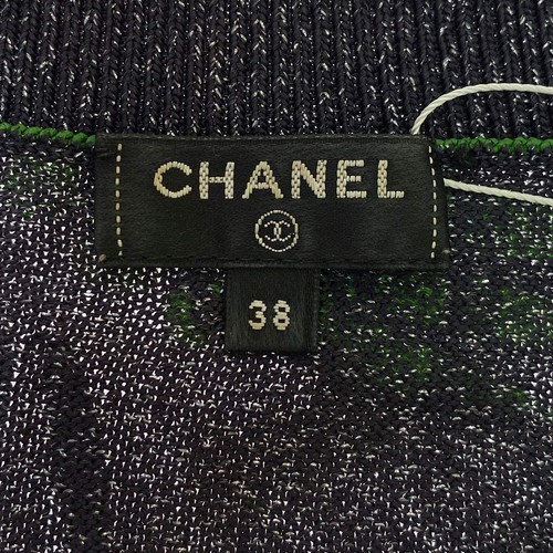 CHANEL Knitwear Sweater P55756K07299 Acetate Polyester Multicolor Used Mens 38 - Picture 5 of 10
