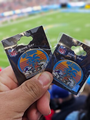 Bills vs Chargers   Game Day Pin December 23 2023 NFL Sofi Stadium New N Package